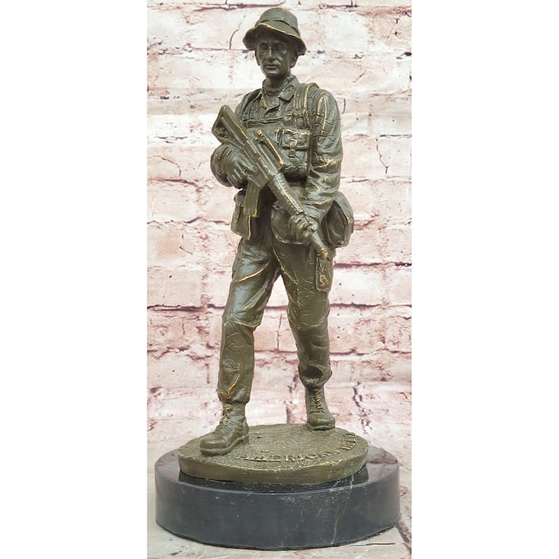 Bronze American Soldier Statue - American Hero Military Sculpture