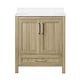 preview thumbnail 98 of 109, OVE Kansas Single Sink Bathroom Vanity, Dove White Engineered Stone Top