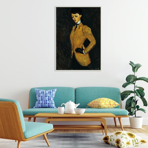 The Amazon by Amedeo Modigliani Giclee Print Oil Painting Silver Frame ...