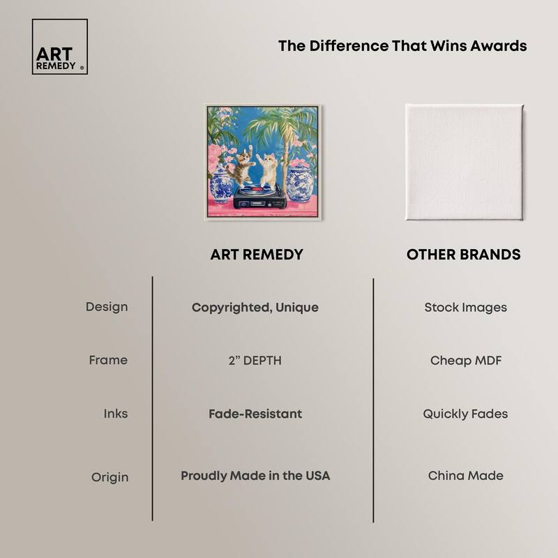 Turntable Twirlers Canvas by Art Remedy
