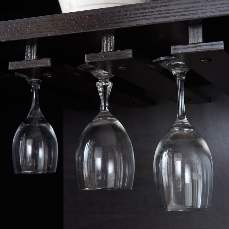 Furniture of America Hafley Contemporary 8-shelf Wine Cabinet Buffet