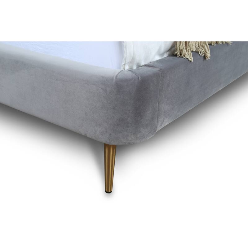 Ceets Heather Velvet Upholstered Modern Bed Frame