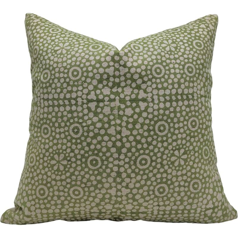 Fabdivine Linen Handmade Block print pillow Cover - Pillow Covers - 14"x14"