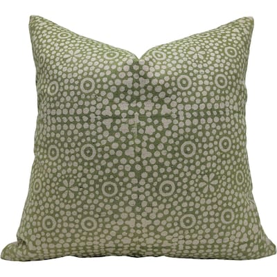 Fabdivine Linen Handmade Block print pillow Cover