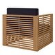 preview thumbnail 4 of 13, Carlsbad Teak Wood Outdoor Patio Armchair