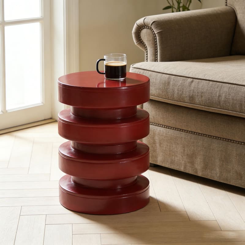 Christopher Knight Home - Aurex Modern Outdoor MGO Side Table with 3-Tier Sculptural Design