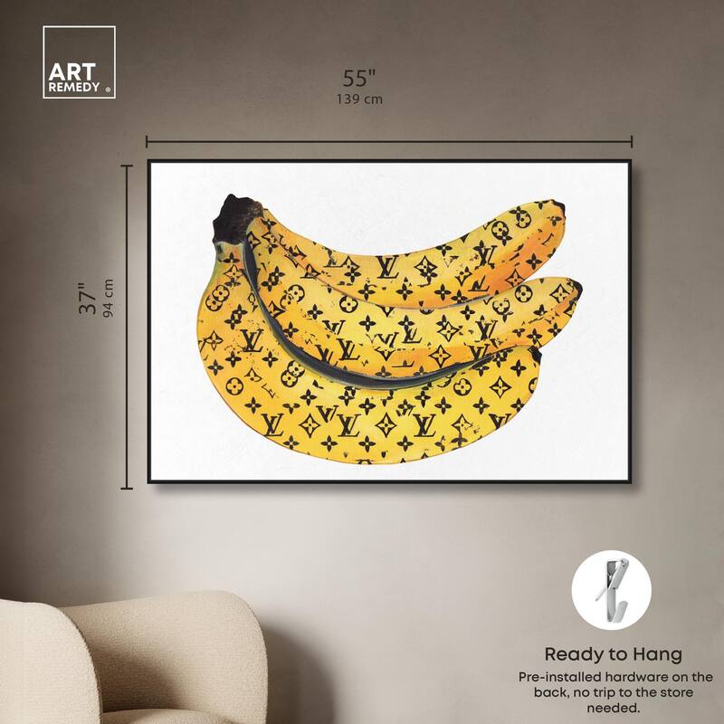 Fashion Bananas Canvas by Art Remedy