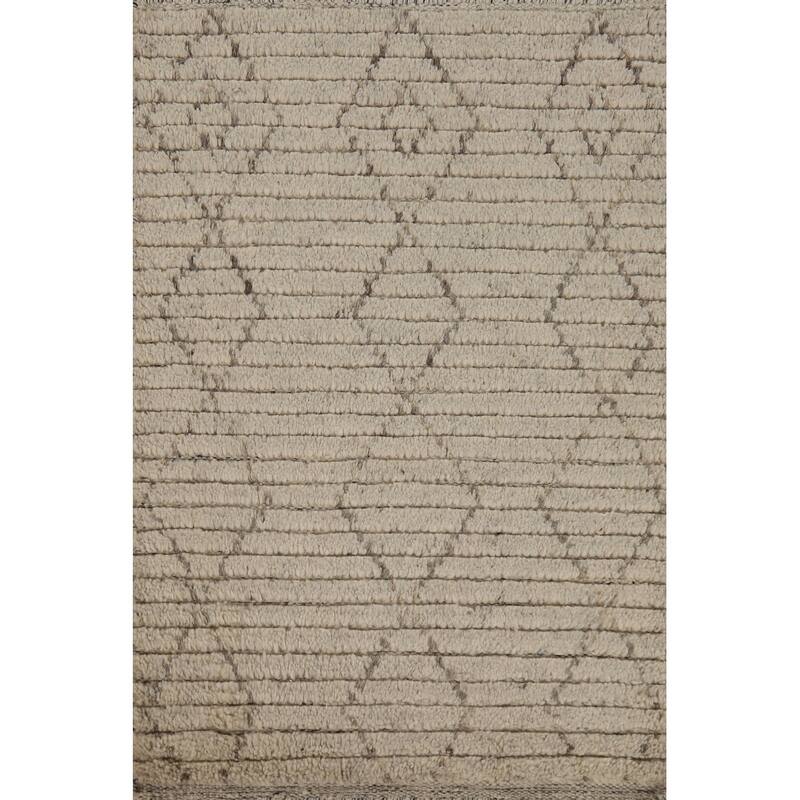 Moroccan Indian Accent Rug Handmade Geometric Wool Carpet - 2'0"x 3'0"