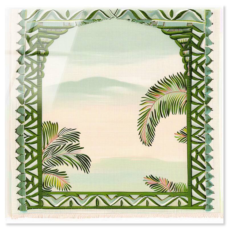 Palm View Vista Acrylic by Art Remedy, Ready to Hang - 20" x 20"