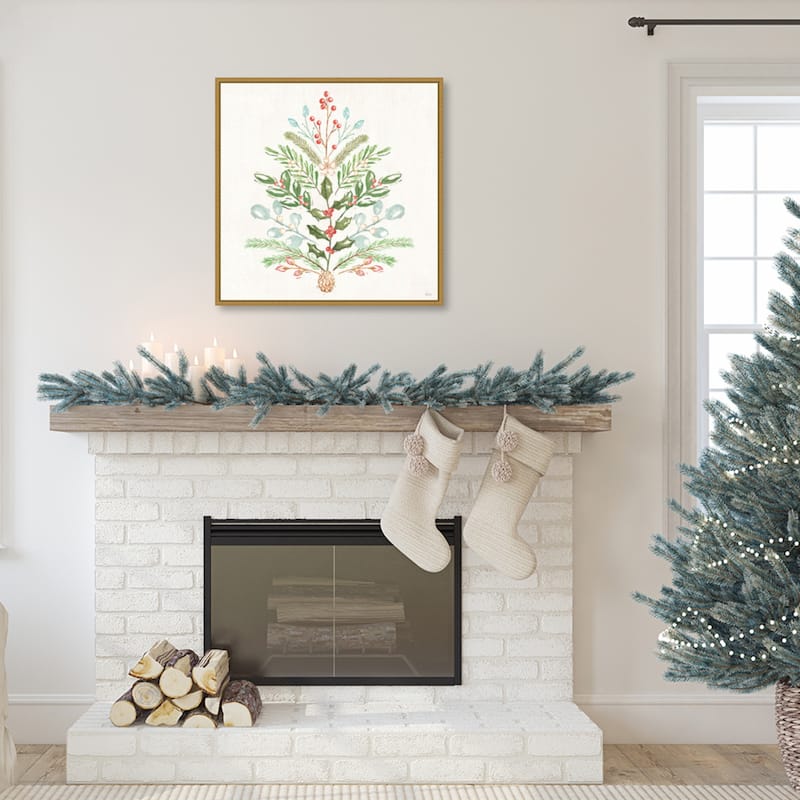 Elegant Holiday V by Veronique Charron Framed Canvas Wall Art Print