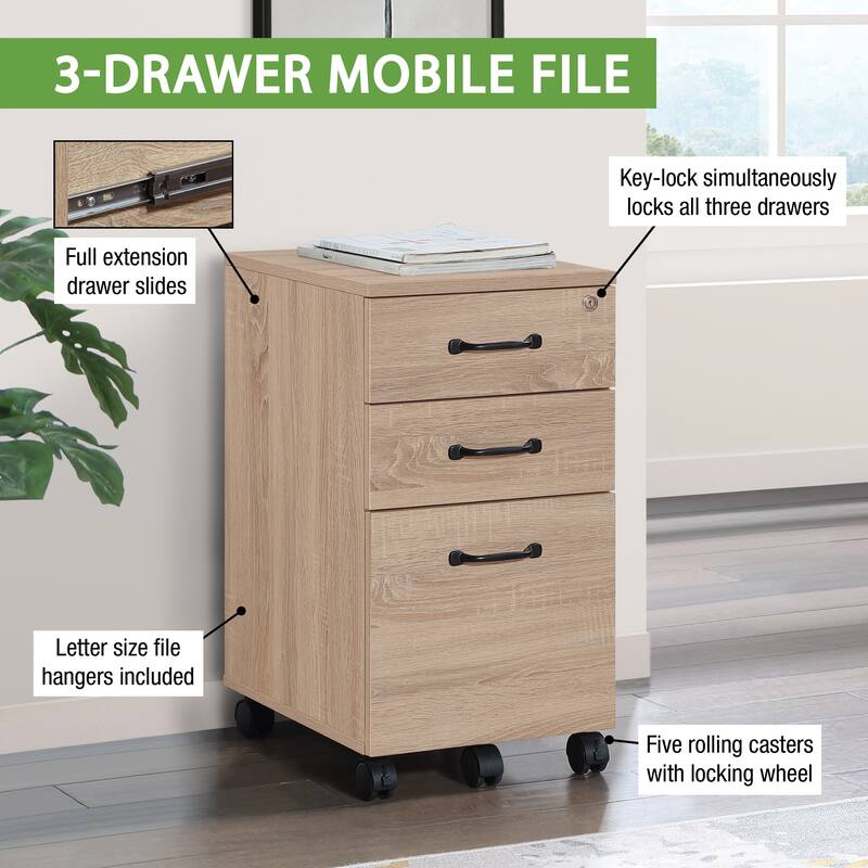 Ace 3 Drawer Mobile File