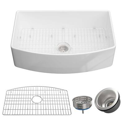 30'' L x 21'' W Fireclay Farm Sink