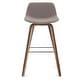 preview thumbnail 82 of 147, WYNDENHALL Cacey Mid Century Modern Bentwood Counter Height Stool (Set of 2) - 20.7'' x 21.1'' x 36.6