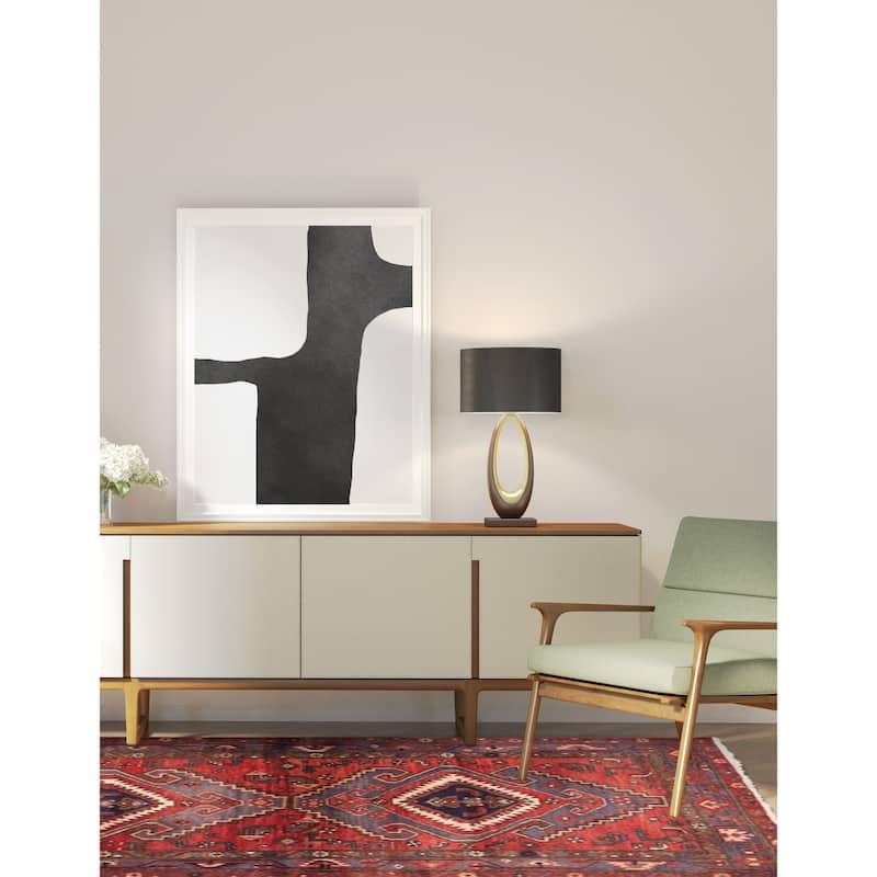 ECARPETGALLERY Hand-knotted Andelz Red Wool Rug - 3'11 x 6'11