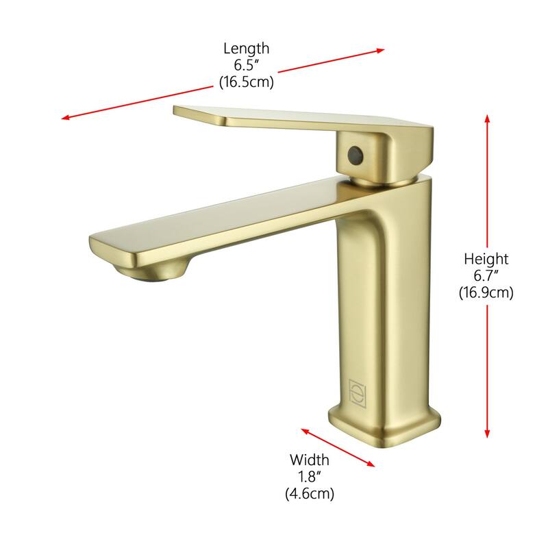 Indigo Home Single Hole Single Handle Bathroom Faucet