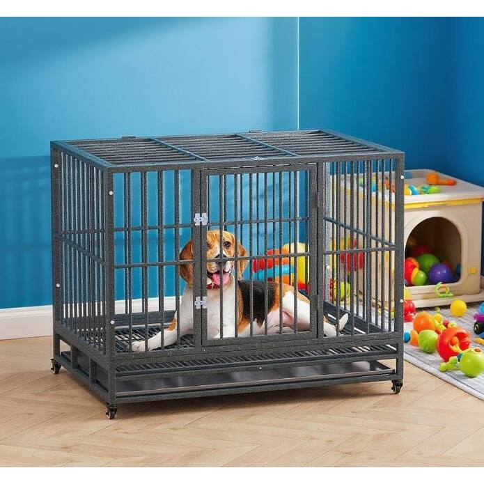Heavy Duty Dog Crate Metal Cage Kennel