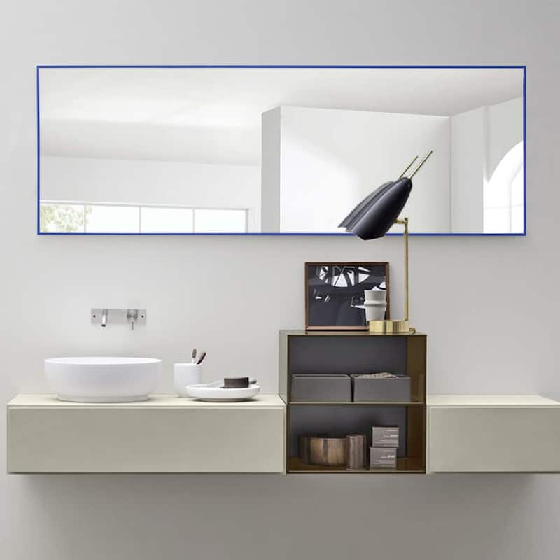 Dovelina Modern Full Length Floor Mirror - Freestanding Vanity Mirror for Bathroom or Living Space