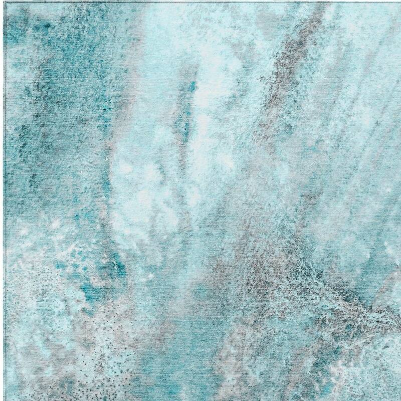 Lalu Modern Art-Inspired Weather Resistant Modern Chic Outdoor Rug