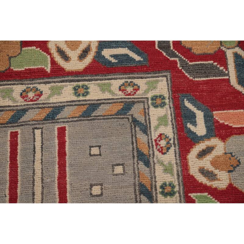 Kazak Oriental Area Rug Handmade Living Room Wool Carpet - 8'0" x 11'7"