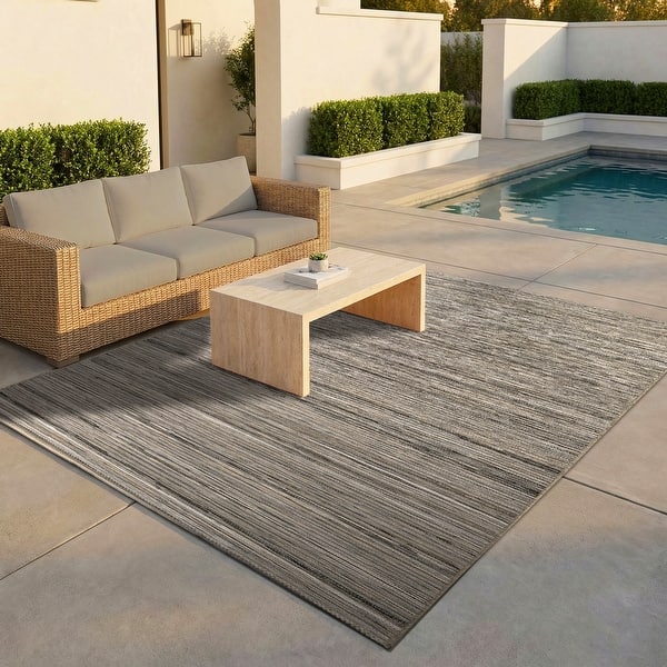 slide 2 of 12, Dream Decor Rugs Vector Loft Indoor Outdoor Area Rug 2' x 3'7" - Gray/Light Brown