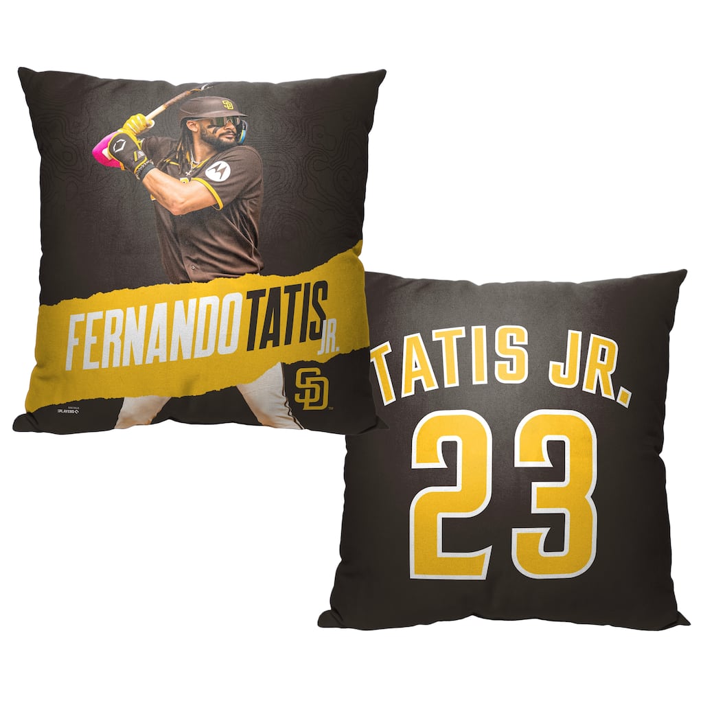 MLB San Diego Padres Player Fernando Tatis Jr. 18 Inch Throw Pillow