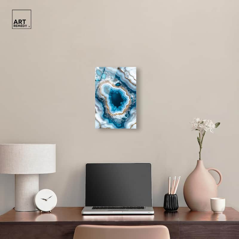 Gilded Geode Eye I Acrylic by Art Remedy, Ready to Hang