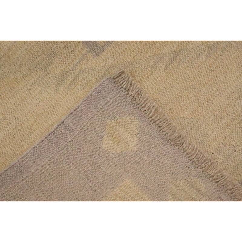 Hand Woven Oriental 100% Wool Carpet Southwestern Tribal Purples Kilim Area Rug - 9' 0'' X 6' 0''