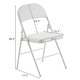 preview thumbnail 3 of 9, Elegant Foldable Iron & PVC Chairs for Convention & Exhibition White