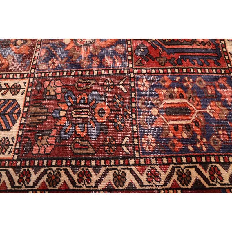 ECARPETGALLERY Hand-knotted Kayseri Vintage Dark Red Wool Rug - 6'6 x 9'9