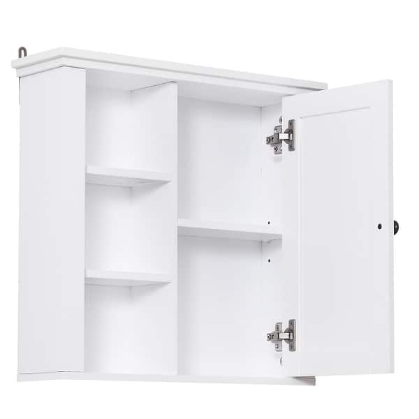 Shop Wall Mount Bathroom Linen Storage Cabinet 20 75 W X 5 75