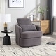 preview thumbnail 3 of 13, Roomfitters Teddy Swivel Barrel Chair, 360° Round Accent Sofa Chair for Living Room, Bedroom, Nursery or Office Gray