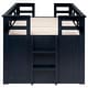 preview thumbnail 12 of 14, Carlsbad Wood Twin Captains Bed With Trundle Navy Blue