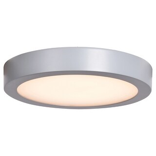 Ulko Exterior 1-light Silver LED Outdoor Large Flush Mount