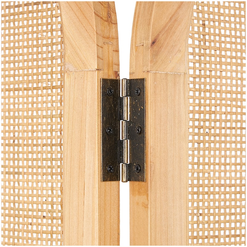 Wood Room Divider Screen - Brown - Roche River Decor - 1"W x 51"L x 74"H