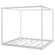 preview thumbnail 18 of 17, King Size Canopy Platform Bed with Support Legs