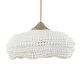 preview thumbnail 4 of 13, Uttermost Biddeford White Beaded Pendant (5 light) - 24"W x 24"D x 11.5"H
