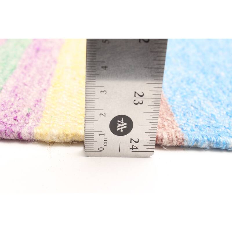 ECARPETGALLERY Flat-Weave Ankara FW Purple Wool Kilim - 5'2 x 8'0