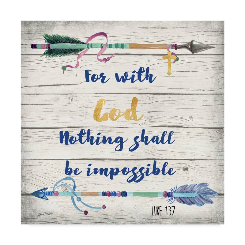 Jean Plout 'Rustic Bible Verse 2' Canvas Art