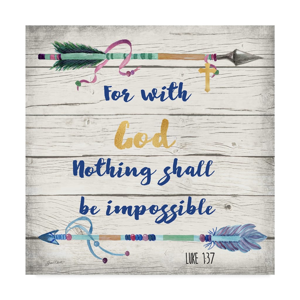 Jean Plout 'Rustic Bible Verse 2' Canvas Art