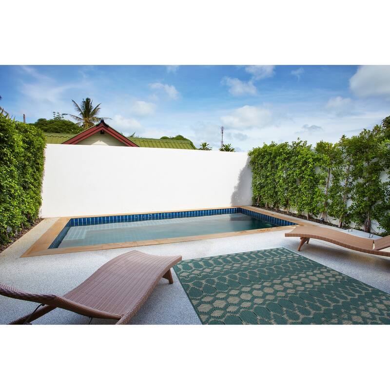 Kaleen Cove Collection Indoor Outdoor Polypropylene Area Rug