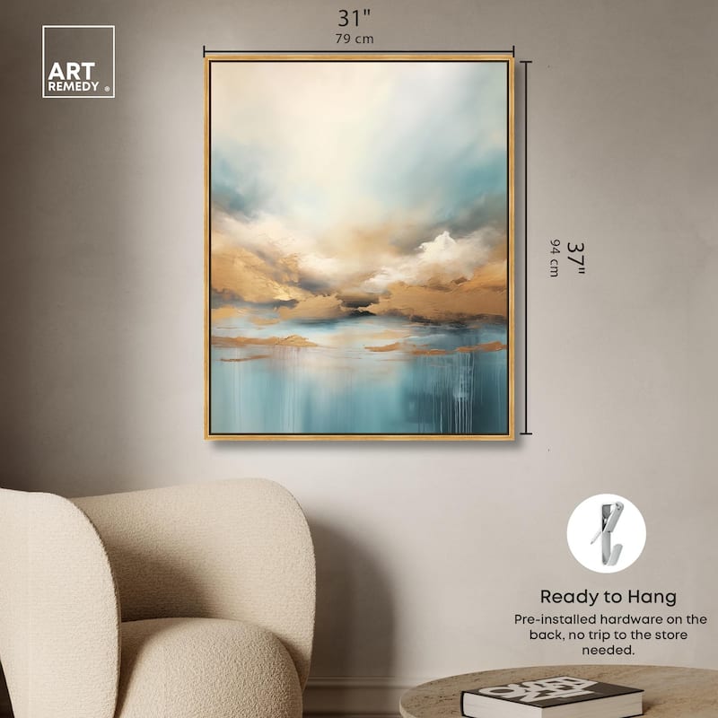 Cloudscape in Gold I Canvas by Art Remedy