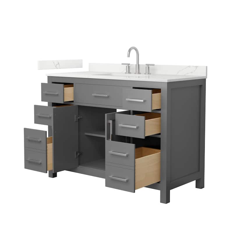 Wyndham Collection WCG2424-48S-QTZ-US3MXX Beckett 48" Free Standing