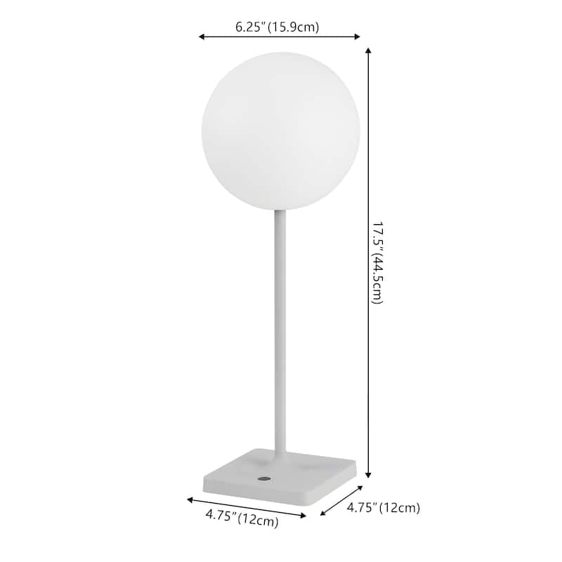 17.5" Modern LED Table Lamp, Dimmable, Cordless, Touch Sensor (Set of 2) - 17.50