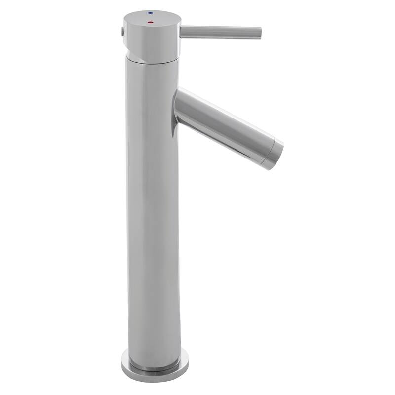 SAFAVIEH Solea Elation Stainless Steel Single Lever Bathroom Faucet - 2.1" x 5.1" x 12.1"
