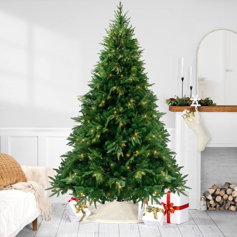 7.5' Full Silverthorne Fir Artificial Christmas Tree - Clear Lights - 7.5 Foot
