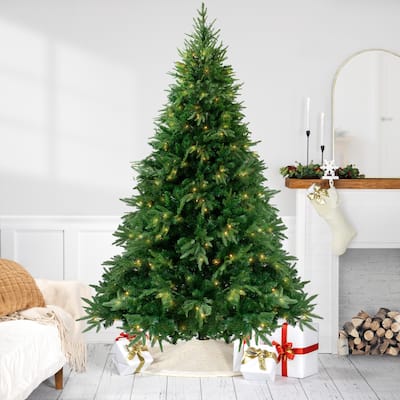 7.5' Full Silverthorne Fir Artificial Christmas Tree - Clear Lights - 7.5 Foot
