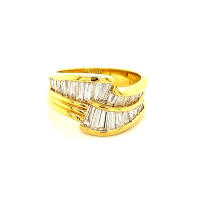 Kabella Taper Diamond Reels Ring