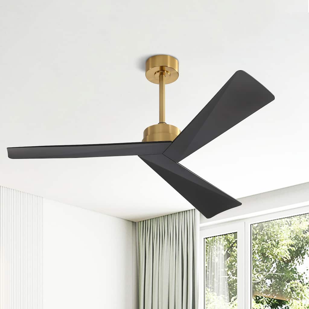 WINGBO 52" 3 ABS Blades DC Motor Ceiling Fan with Remote Control