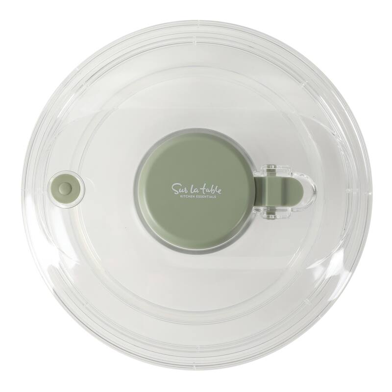 Sur La Table Kitchen Essential 6.3 Qt Salad Spinner, Fruit Wahser, Fruit Washing Bowl with Strainer, Vegertable Cleaner