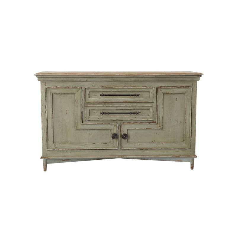 Aged Sheridan 60-inch 2-Door Sideboard with Drawers, Gray